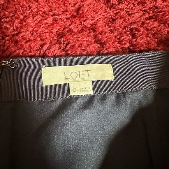 Loft cotton blend lined patterned skirt. - Picture 2 of 2